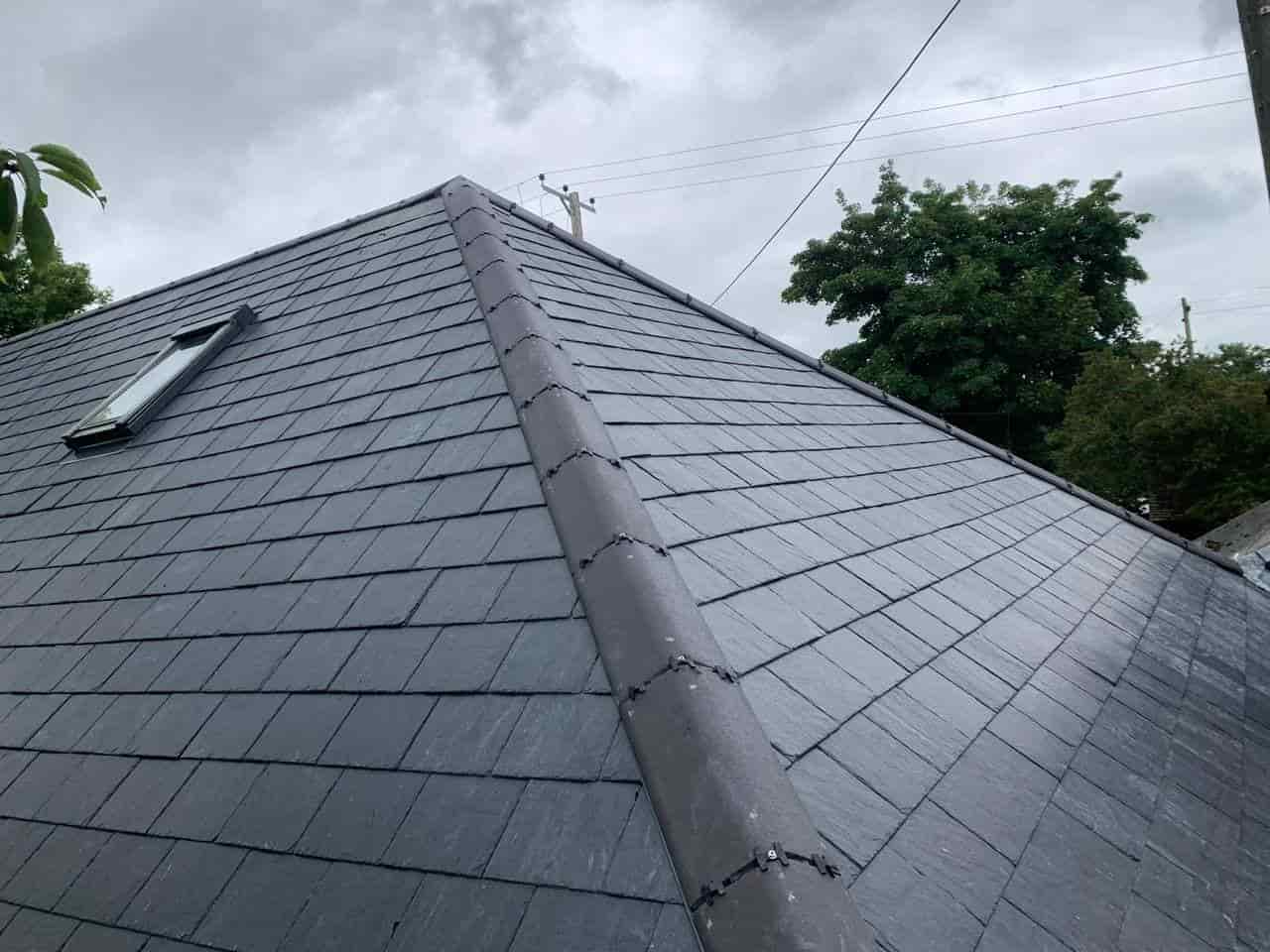 This is a photo of a new slate roof installation in Rye, East Sussex. Works carried out by Rye Roofers